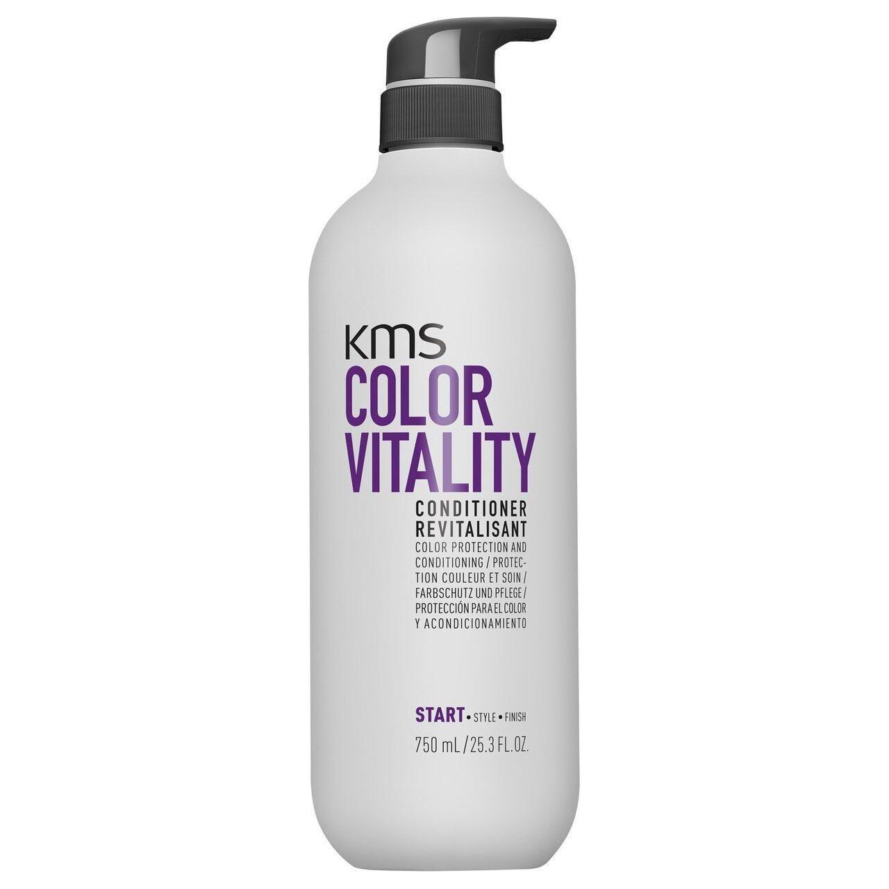 KMS California Color Vitality Colour Conditioner in 750ml bottle, nourishing hair conditioner for vibrant color preservation.