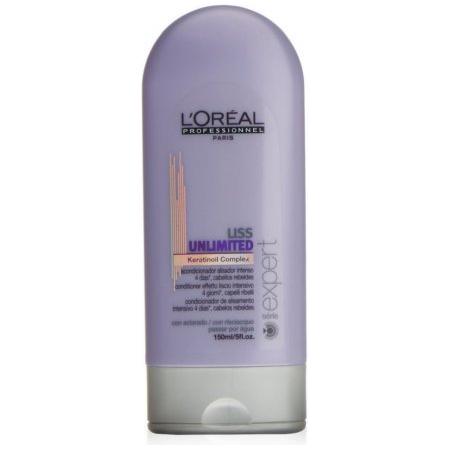 L'Oreal Professional Serie Expert Liss Keratin Oil Complex Hair Conditioner 5 oz, smooth and nourishing for silky hair.