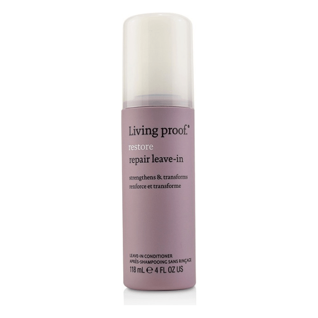 Living Proof Restore Repair Leave-In Conditioner in 4oz bottle, hydrating hair conditioner for damaged hair, by Pasteur Pharmacy