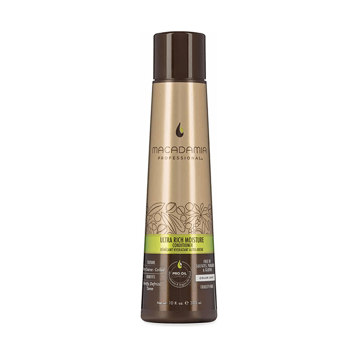 Macadamia Professional Ultra Rich Moisture Conditioner for hair, 300ml bottle, nourishing and hydrating hair conditioner.