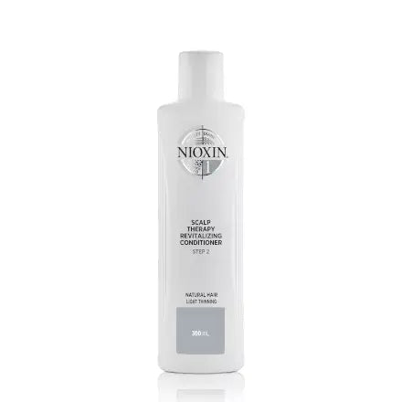 Nioxin Scalp Therapy Conditioner System 1 hair conditioner in 10.14 oz bottle, designed to promote healthy scalp and hair.