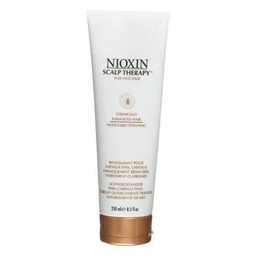 Nioxin Scalp Therapy System 4 Conditioner for fine hair, chemically enhanced, in a 8.5 fl oz bottle.