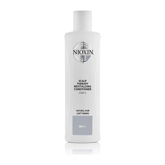 Nioxin Scalp Therapy System 1 Conditioner in a 25.4 fl oz bottle, nourishing hair and scalp for thinning hair care