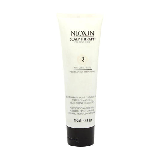 Nioxin Scalp Therapy System 2 Hair Conditioner in 4.2 fl oz bottle, designed to nourish and strengthen hair and scalp.