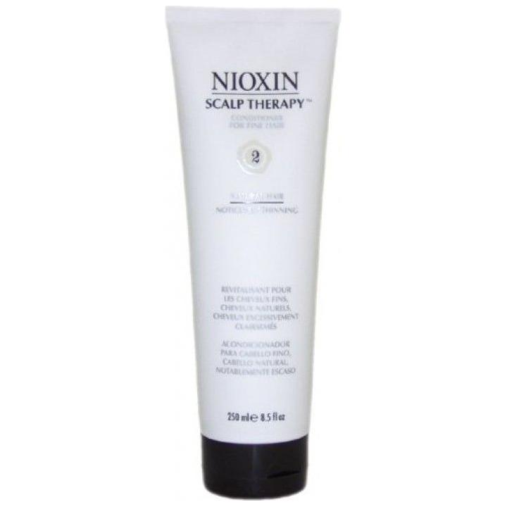 Nioxin Scalp Therapy System 2 Hair Conditioner in 8.5 fl oz bottle, nourishing scalp and hair for thinning hair treatment