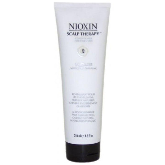 Nioxin Scalp Therapy System 2 Hair Conditioner in 8.5 fl oz bottle, nourishing scalp and hair for thinning hair treatment