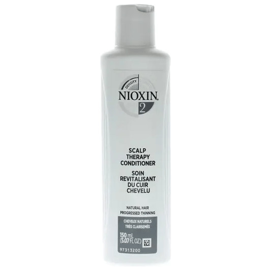 Nioxin System 2 Scalp Therapy Conditioner in a 5.07 fl oz bottle, designed for thinning hair and scalp health.