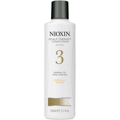 Nioxin System 3 Scalp Therapy Conditioner in 5.1 oz bottle, nourishing hair conditioner for thinning hair, natural hair care product