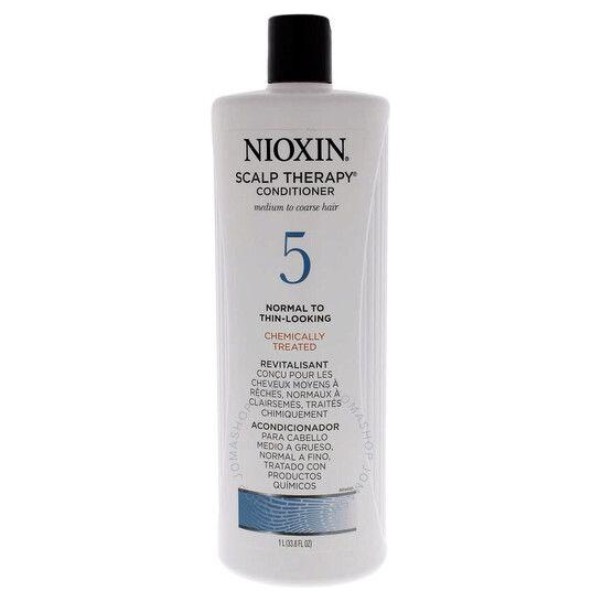 Nioxin System 5 Scalp Therapy Conditioner in 33.8 oz bottle, hydrating hair conditioner for scalp and thinning hair.