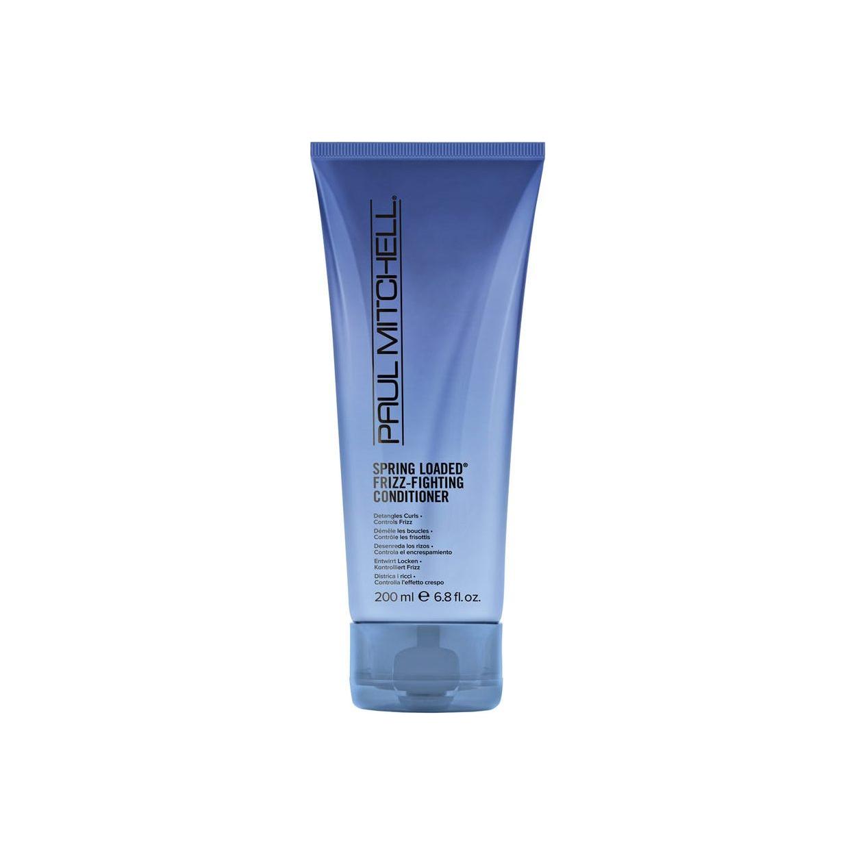 Paul Mitchell Curls Spring Loaded Frizz Fighting Conditioner in 6.8 oz bottle, designed for smooth, manageable curly hair.
