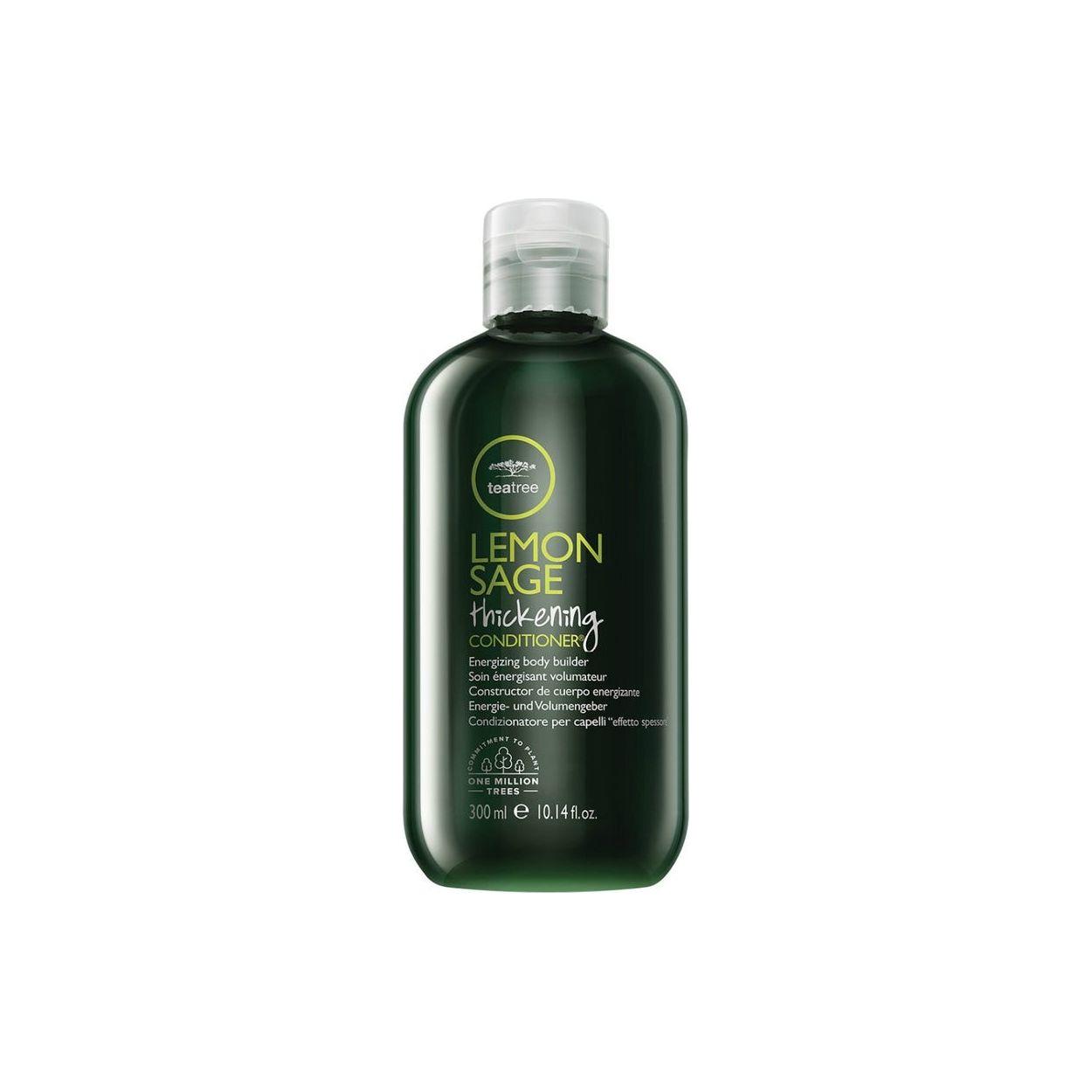 Paul Mitchell Lemon Sage Thickening Conditioner in 10.14 oz bottle, designed to boost hair volume and add shine.