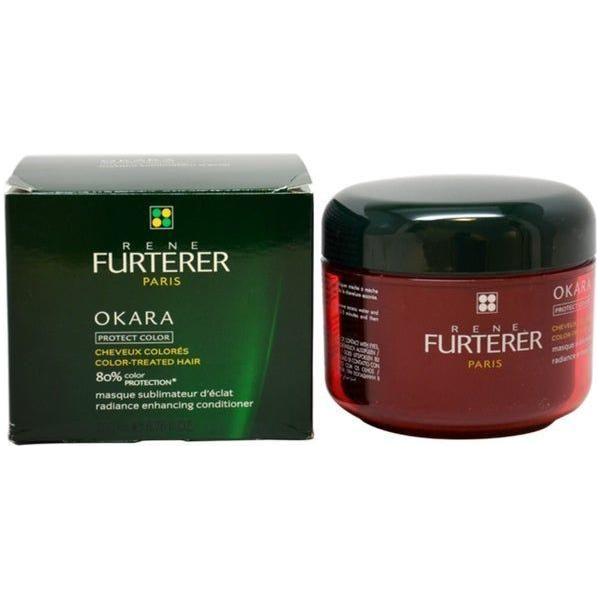 Rene Furterer OKARA Radiance Enhancing Hair Conditioner in 200ml bottle, boosting shine and vitality for radiant hair.