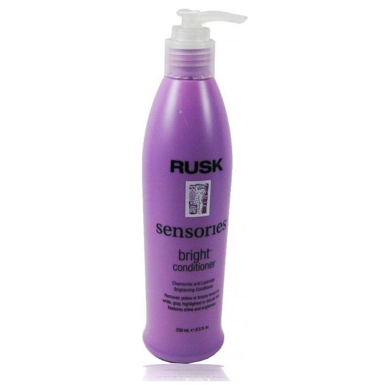 Rusk Sensories Bright Hair Conditioner by Pasteur Pharmacy in a 8.45 oz bottle, showcasing the conditioner container and branding.