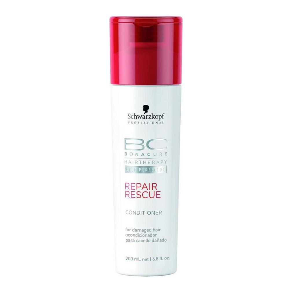 Schwarzkopf BC Bonacure Repair Rescue Hair Conditioner in 6.8oz bottle, nourishing and repairing damaged hair.