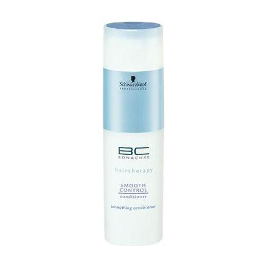 Schwarzkopf BC Bonacure Smooth Control Hair Conditioner 6.8 oz, for smooth, manageable hair, shown in a bottle with a white cap.