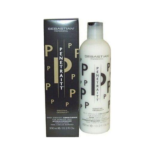 Sebastian Penetraitt Daily Strength Hair Conditioner in 10.2oz bottle, nourishing treatment for damaged hair, from Pasteur Pharmacy