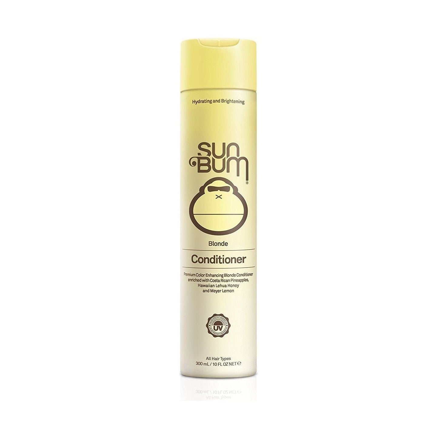 Sun Bum Blonde Hair Conditioner 10oz, nourishing hair conditioner for blonde hair, natural ingredients, in a white bottle