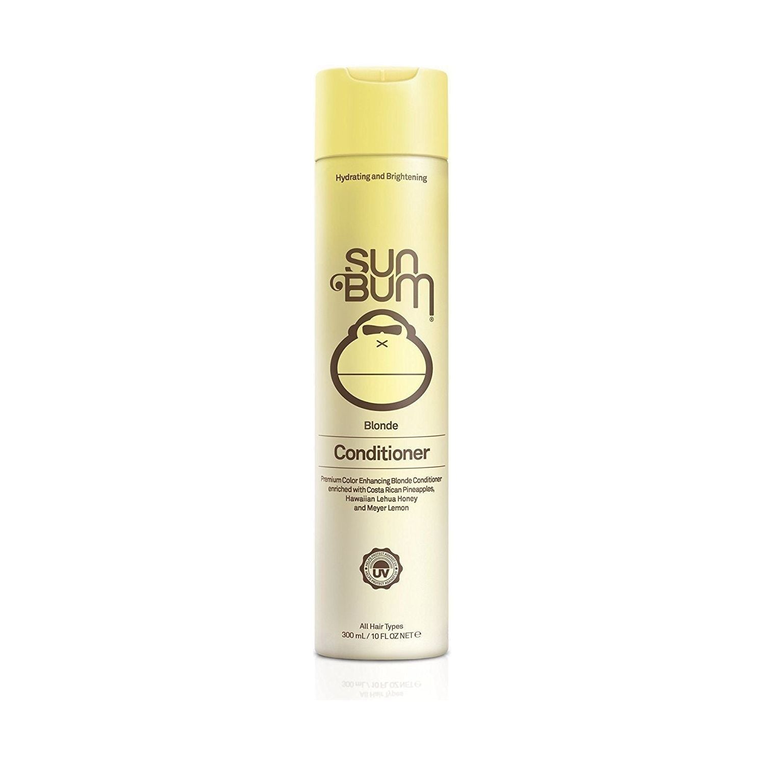 Sun Bum Blonde Hair Conditioner 10oz, nourishing hair conditioner for blonde hair, natural ingredients, in a white bottle