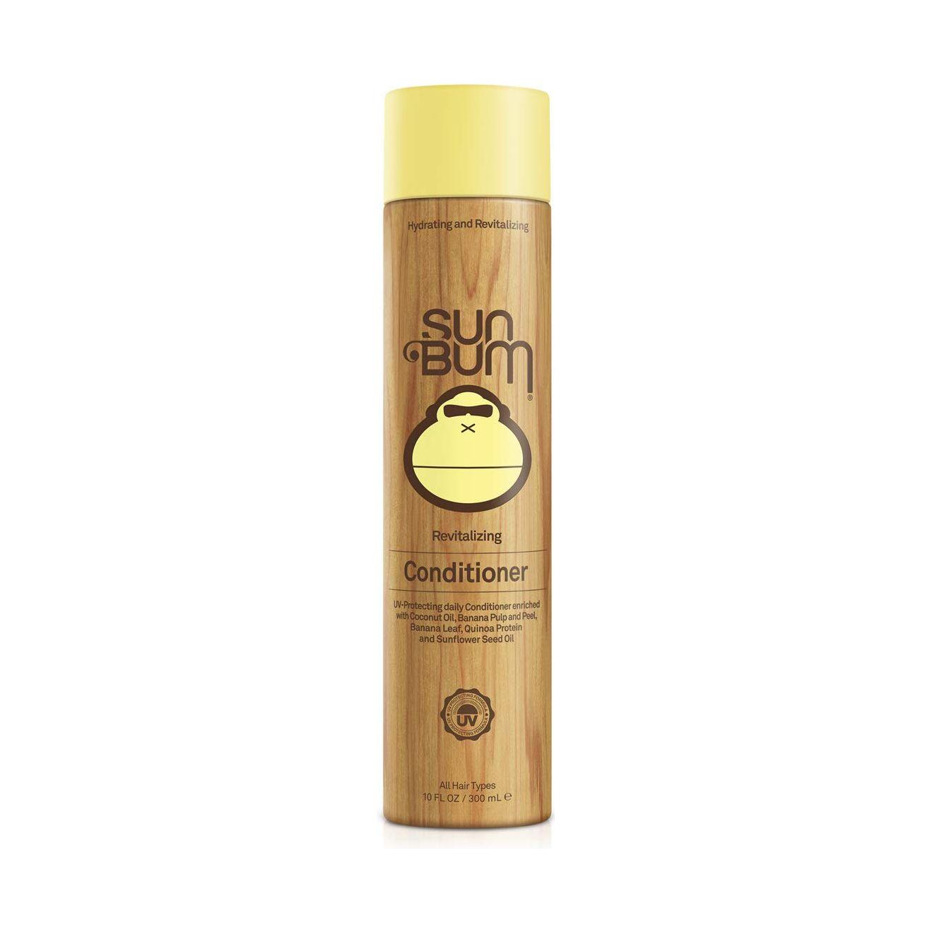 Sun Bum Revitalizing Hair Conditioner in a 10 oz bottle, nourishing and hydrating hair with natural ingredients.