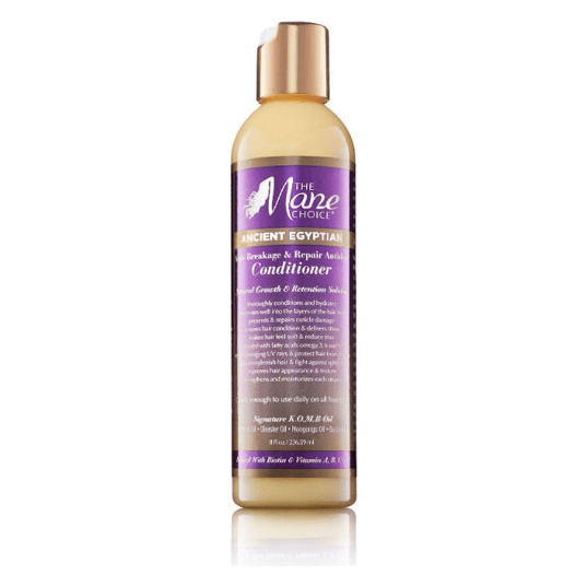The Mane Choice Ancient Egyptian Hair Conditioner in an 8 oz bottle, moisturizing and nourishing hair.