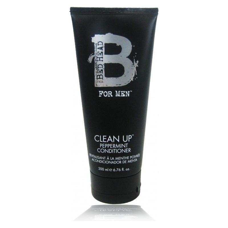 Tigi Bed Head for Men Clean Up Peppermint Conditioner bottle, 6.76 oz, for refreshing hair and scalp care.