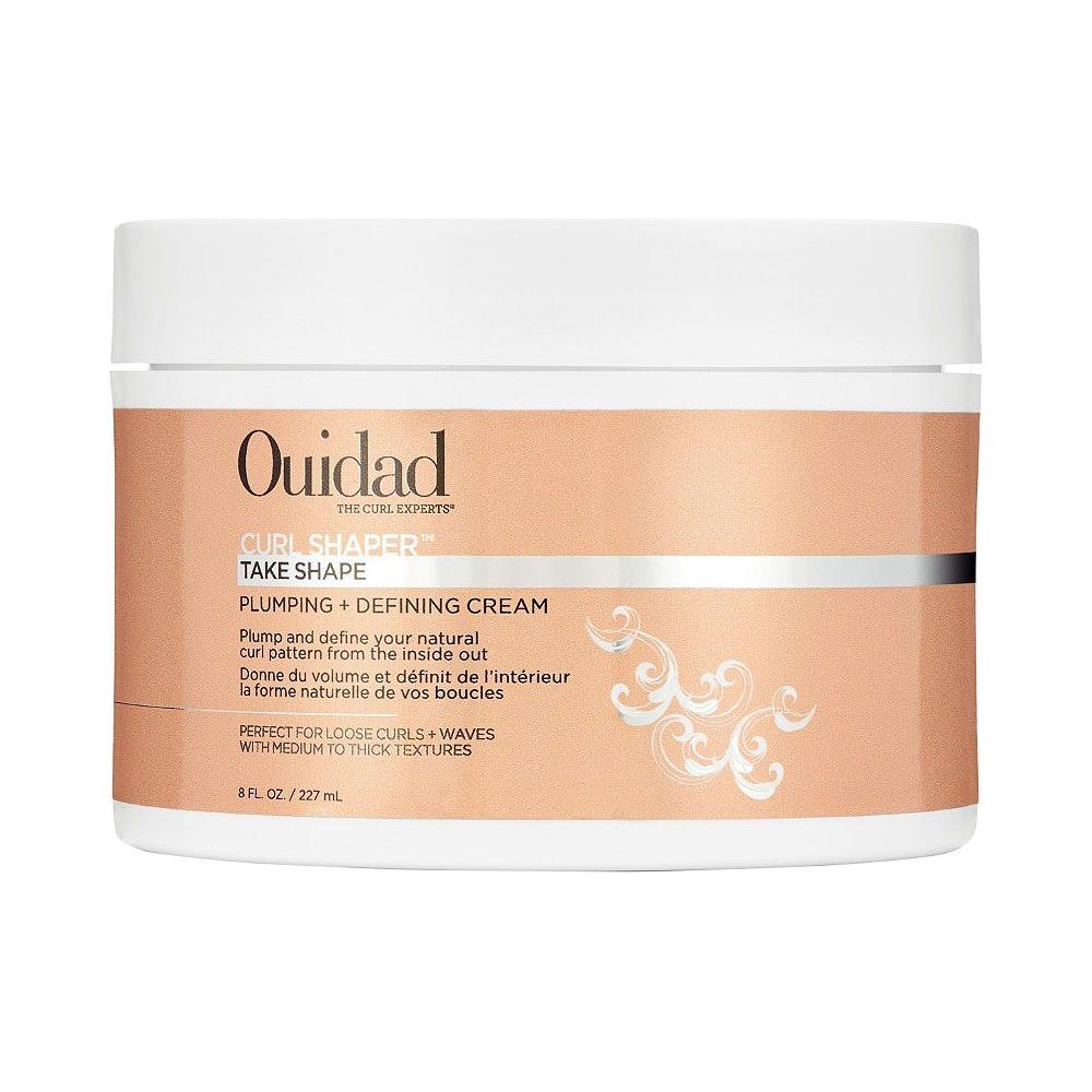 Ouidad Curl Shaper Take Shape Cream in 8 oz jar, nourishing hair cream for defining and shaping curls and waves.