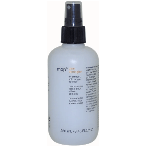 Pasteur Pharmacy MOP Pear Hair Detangler 8.45 oz in old packaging, smooths and detangles hair effortlessly.