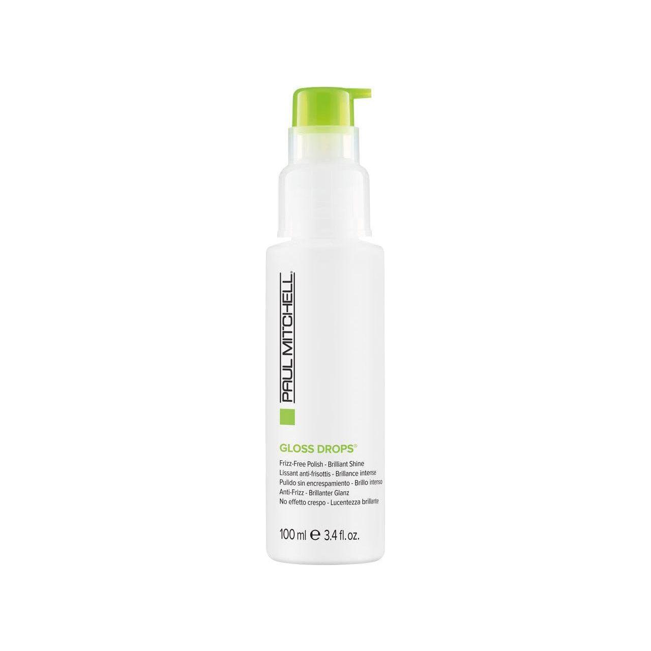 Paul Mitchell Gloss Drops hair gloss in a 100ml bottle, designed to add shine and smoothness to hair.