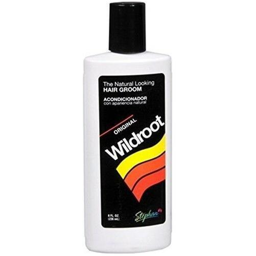Pasteur Pharmacy Wildroot Hair Groom Liquid in 8 oz bottle, showcasing the clear liquid and packaging for hair styling.