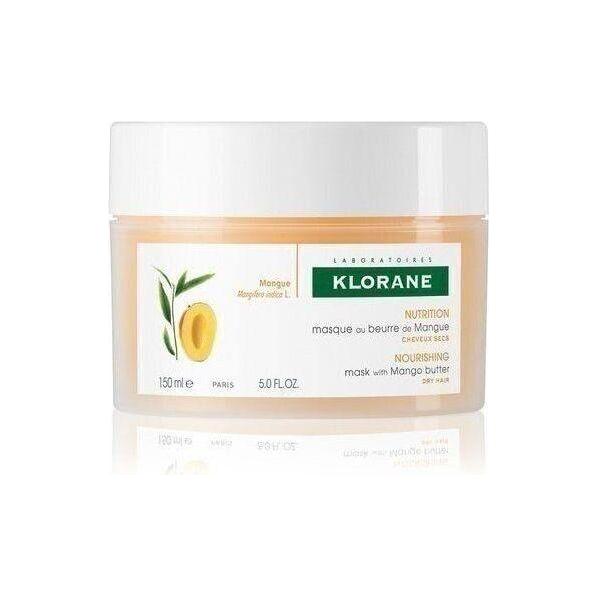Klorane Abyssinia Oil Hair Mask in 5 oz jar, nourishing treatment with natural ingredients for damaged hair.