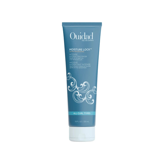 Ouidad Moisture Lock Intense Hydrating Hair Mask in 230ml jar, designed to deeply nourish and hydrate hair.
