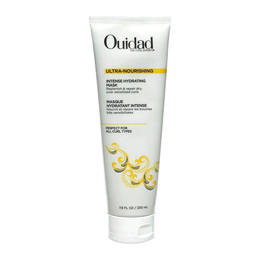 Ouidad Ultra Nourishing Intense Hydrating Hair Mask in 7.8 oz jar, rich and moisturizing for dry, damaged hair.
