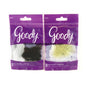 Pair of dark, invisible Goody hair nets from Pasteur Pharmacy for secure, discreet hair coverage in a 2-pack.