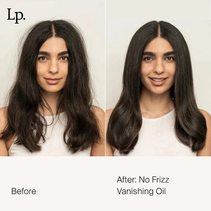 Living Proof Vanishing Oil hair oil in 1.7 oz bottle, smooths and adds shine to hair with lightweight formula