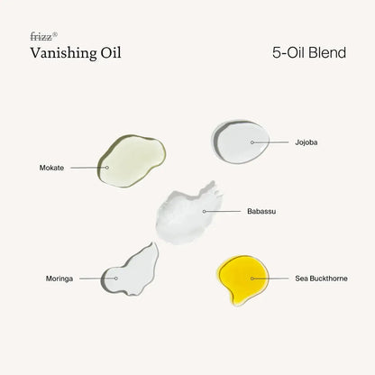 Living Proof Vanishing Oil hair oil in 1.7 oz bottle, smooths and adds shine to hair with lightweight formula.