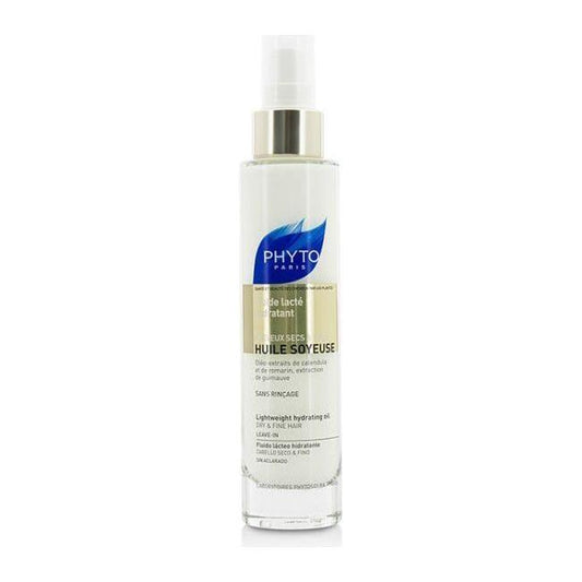 Pasteur Pharmacy Phyto Huile Soyeuse lightweight hydrating hair oil for dry, fine hair in 3.4 oz bottle.