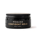 Educated Beards Pomade Confident Hold hair pomade by Pasteur Pharmacy in 86ml jar, with a shiny, styled hair appearance.