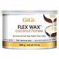 GiGi Coconut Honee Flex Wax for hair removal, 13 oz, in a jar with a smooth, creamy wax texture for effective hair removal.