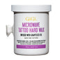 Gigi Tattoo Microwave Hard Wax infused with grapeseed oil in 8 oz jar for hair removal, shown in a close-up image.