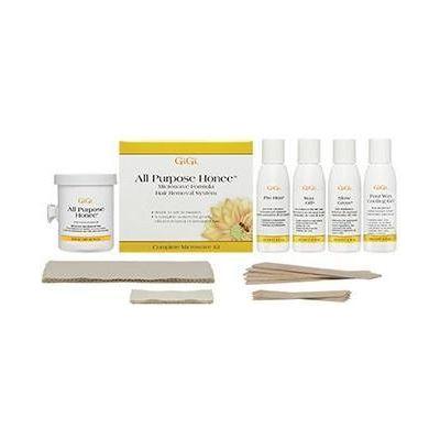 Gigi All Purpose Honee Microwave Hair Removal Kit by Pasteur Pharmacy, 16 oz jar of natural wax for hair removal.
