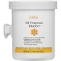 Gigi All Purpose Honee Wax Microwave Formula 8 oz for hair removal, shown in a jar with a smooth honey-colored wax texture.