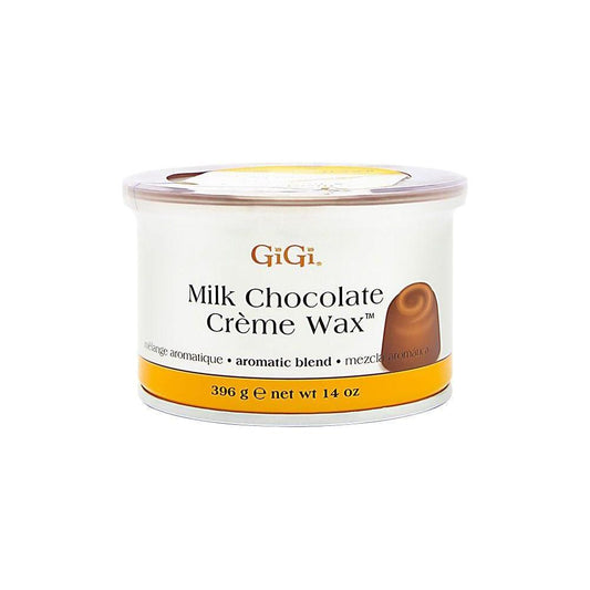 Gigi Milk Chocolate Creme Wax in 14 oz jar, Pasteur Pharmacy hair removal wax for smooth skin and effective hair removal.