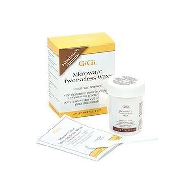 Gigi Tweezeless Microwave Wax by Pasteur Pharmacy, 1 oz hair removal wax for smooth skin, shown in the image.