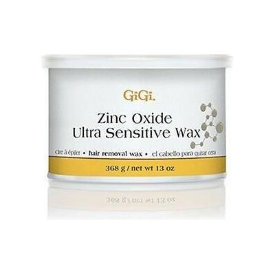 Gigi Zinc Oxide Ultra Sensitive Hair Removal Wax in 13 oz jar from Pasteur Pharmacy, smooth and gentle for sensitive skin.