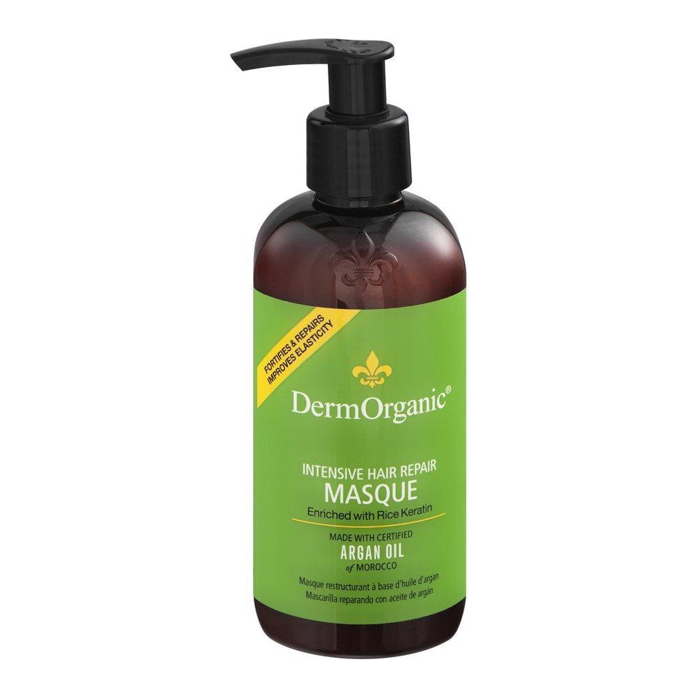 DermOrganic Intensive Hair Repair Masque in 8.5 fl oz bottle, nourishing hair treatment with natural ingredients, from Pasteur Pharmacy.