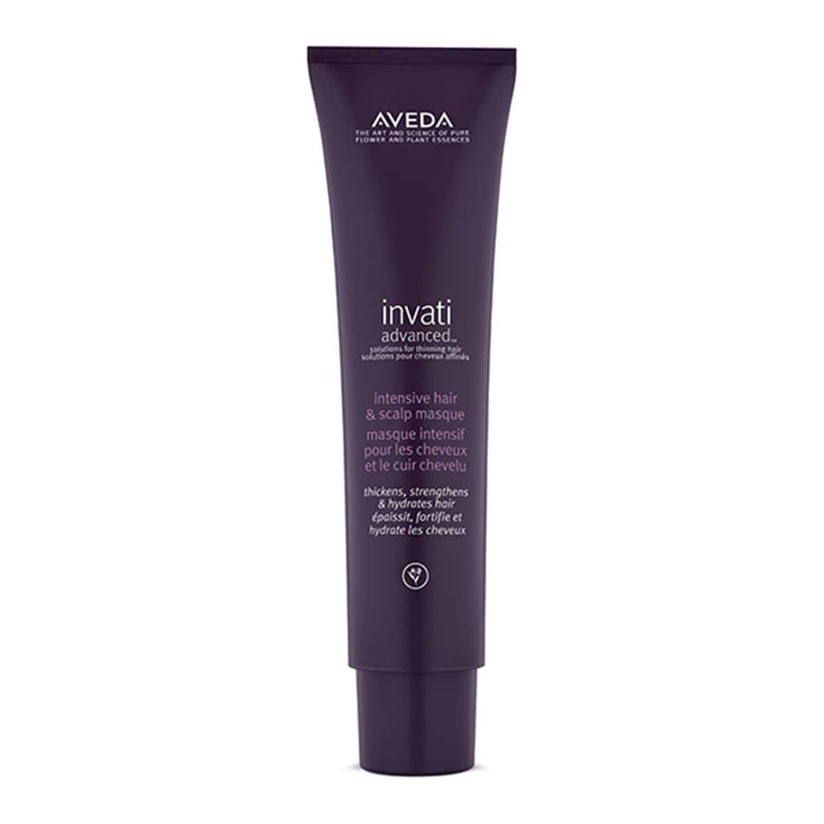 Aveda Invati Advanced Hair & Scalp Masque in 150ml/5oz jar, nourishing treatment for healthy hair and scalp.