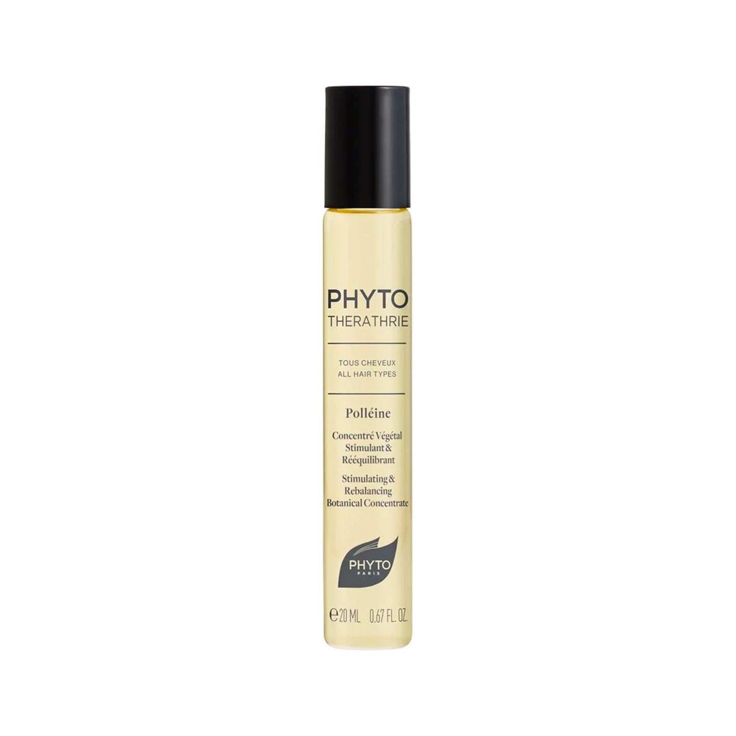 Phyto Paris Phytopolline Hair & Scalp Treatment in 0.67 fl oz bottle, nourishing treatment for healthy hair and scalp.
