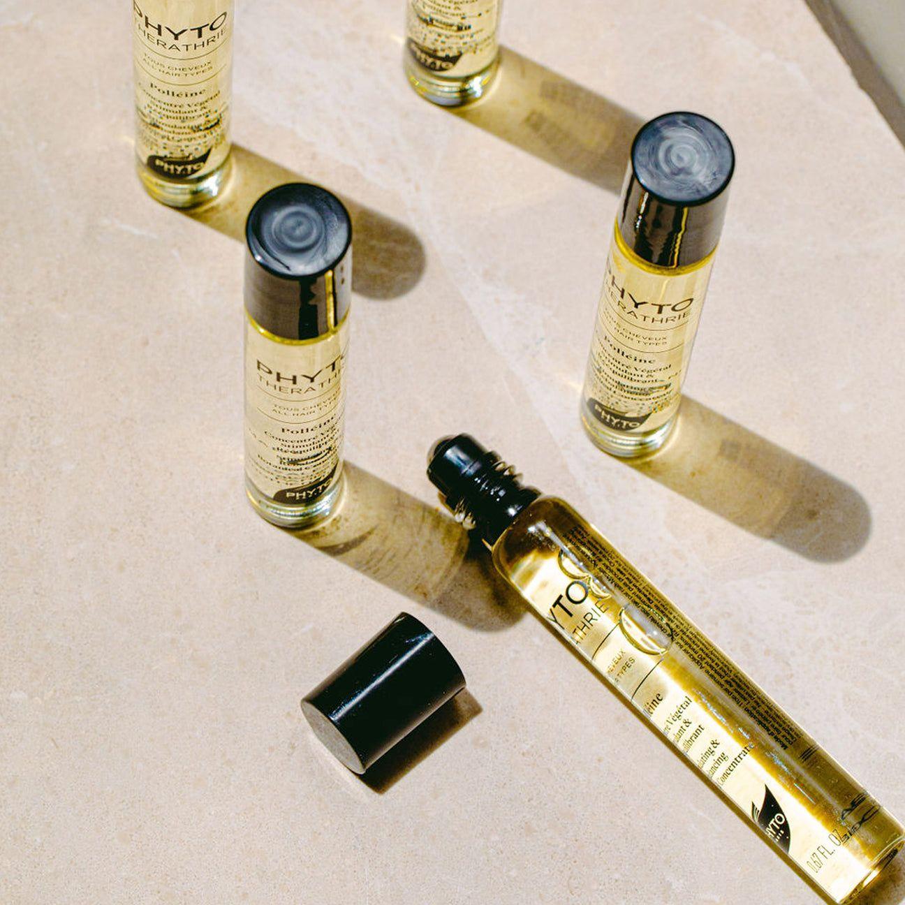 Phyto Paris Phytopolline hair and scalp treatment in a 0.67 fl oz bottle, designed to nourish and revitalize scalp and hair.
