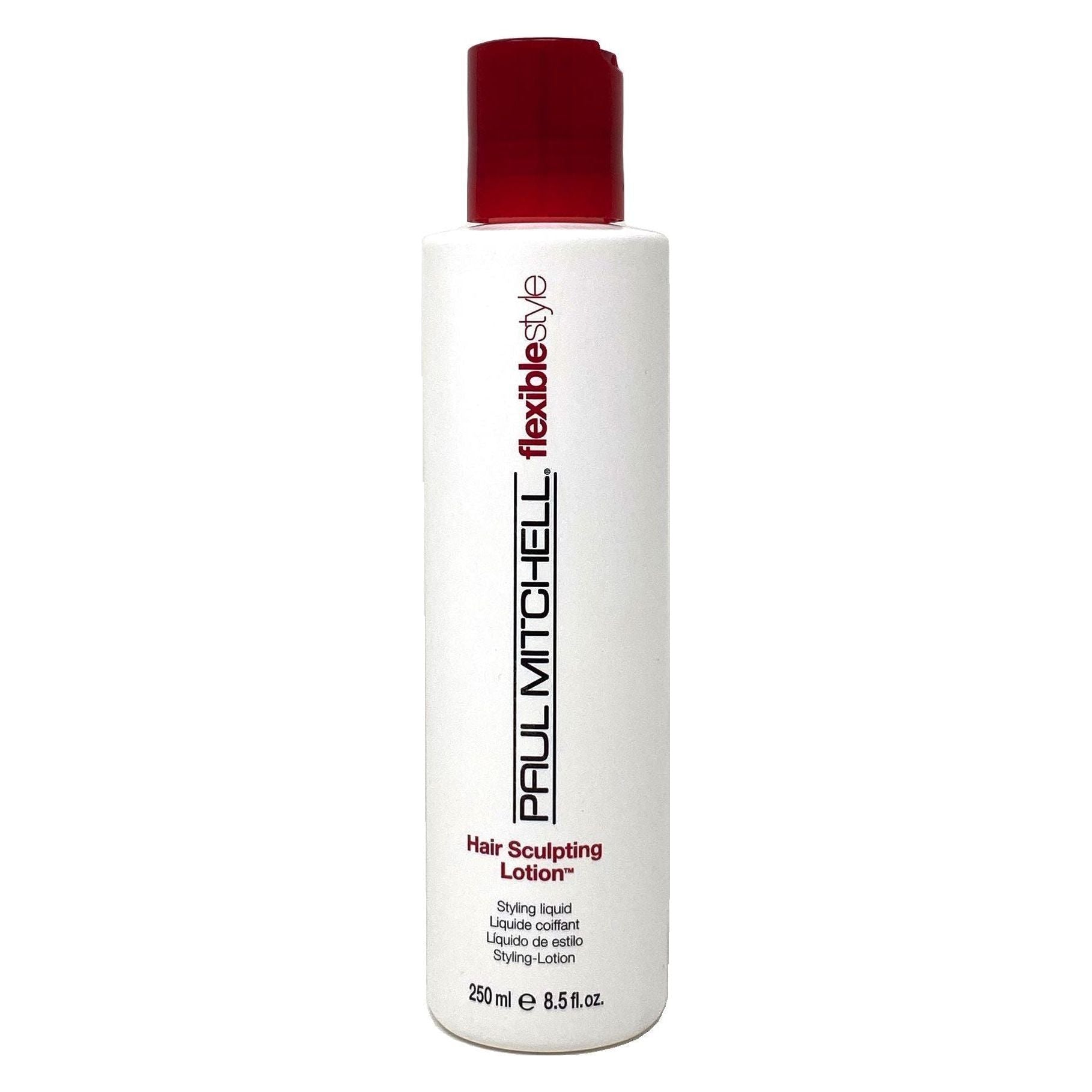 Paul Mitchell Hair Sculpt Lotion in 250ml bottle, designed for styling and shaping hair with natural, flexible hold.