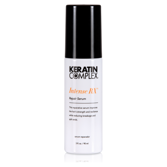 Coppola Keratin Complex Repair Therapy Ionic Intense RX Hair Serum in 3oz bottle, smooths and strengthens damaged hair.